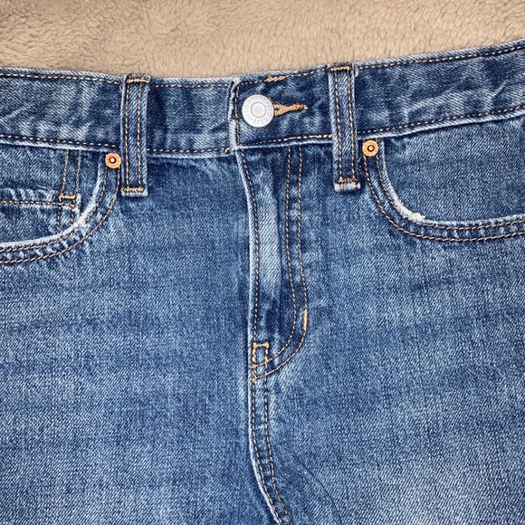 🔹4 for $30 Old Navy High Rise Slouchy Straight Denim Shirts, Girls 6 - Picture 2 of 5